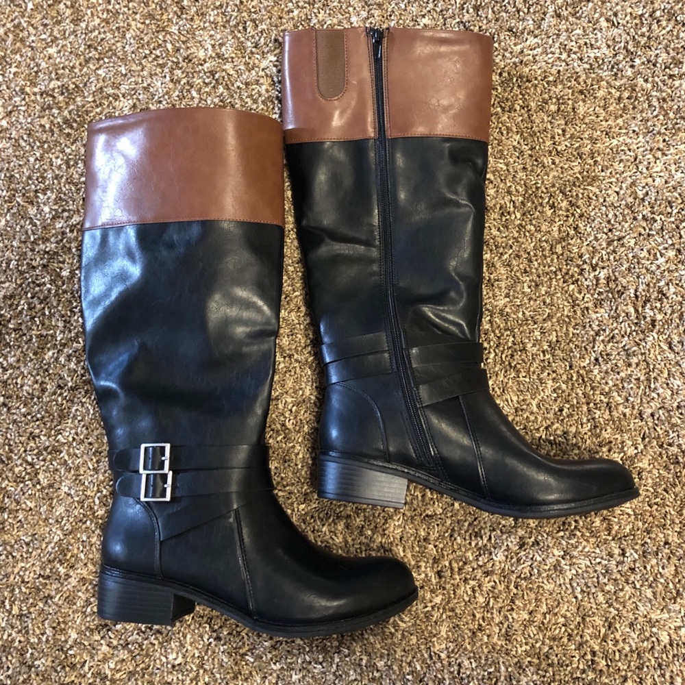 Arizona Womens Denver Riding Boots Block Heel